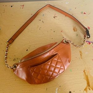 Pleather Quilted Fanny Pack